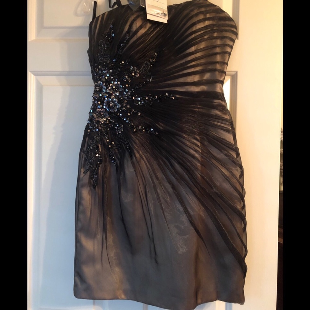 Black mini dress